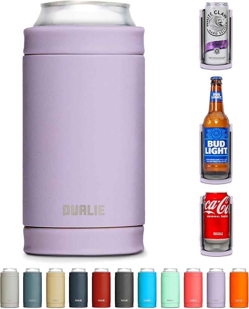 3 in 1 Insulated Can Cooler — Lavender