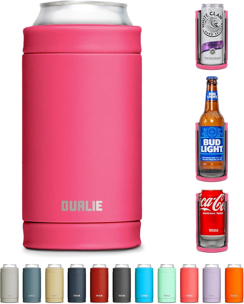 3 in 1 Insulated Can Cooler — Magenta