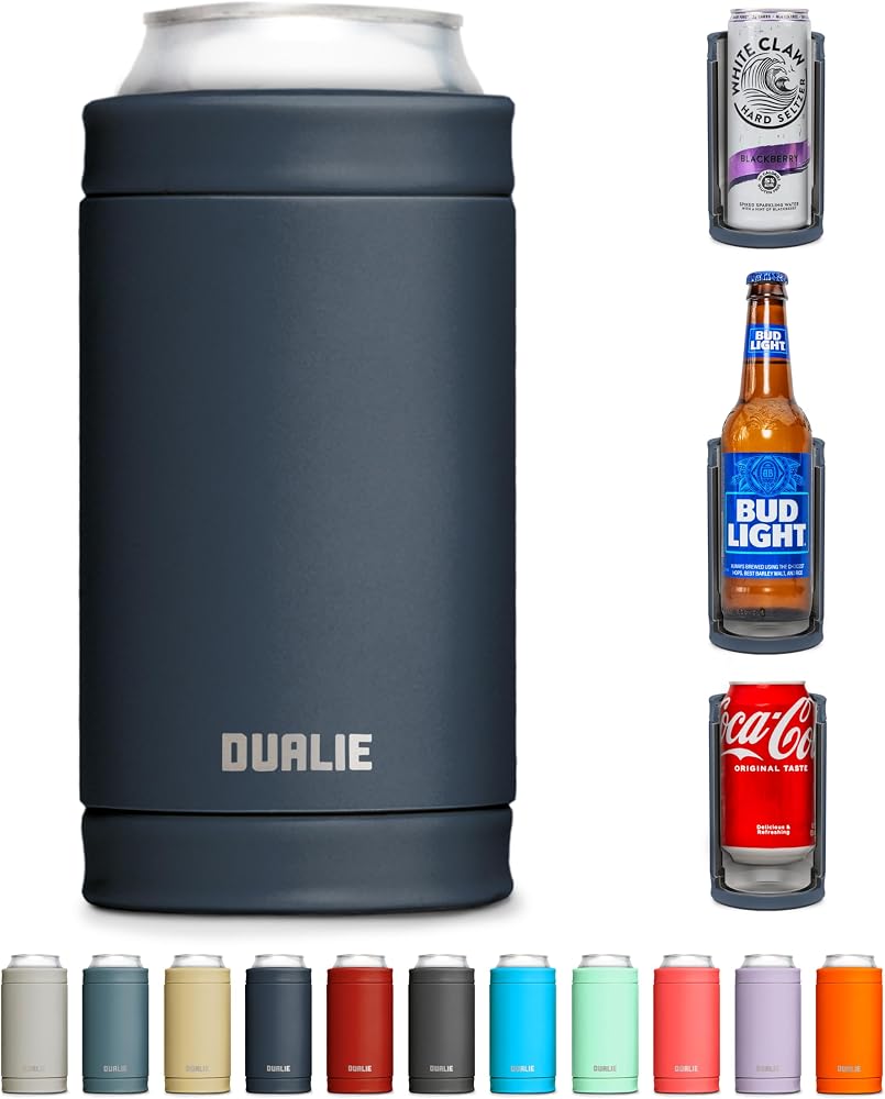 3 in 1 Insulated Can Cooler — Navy