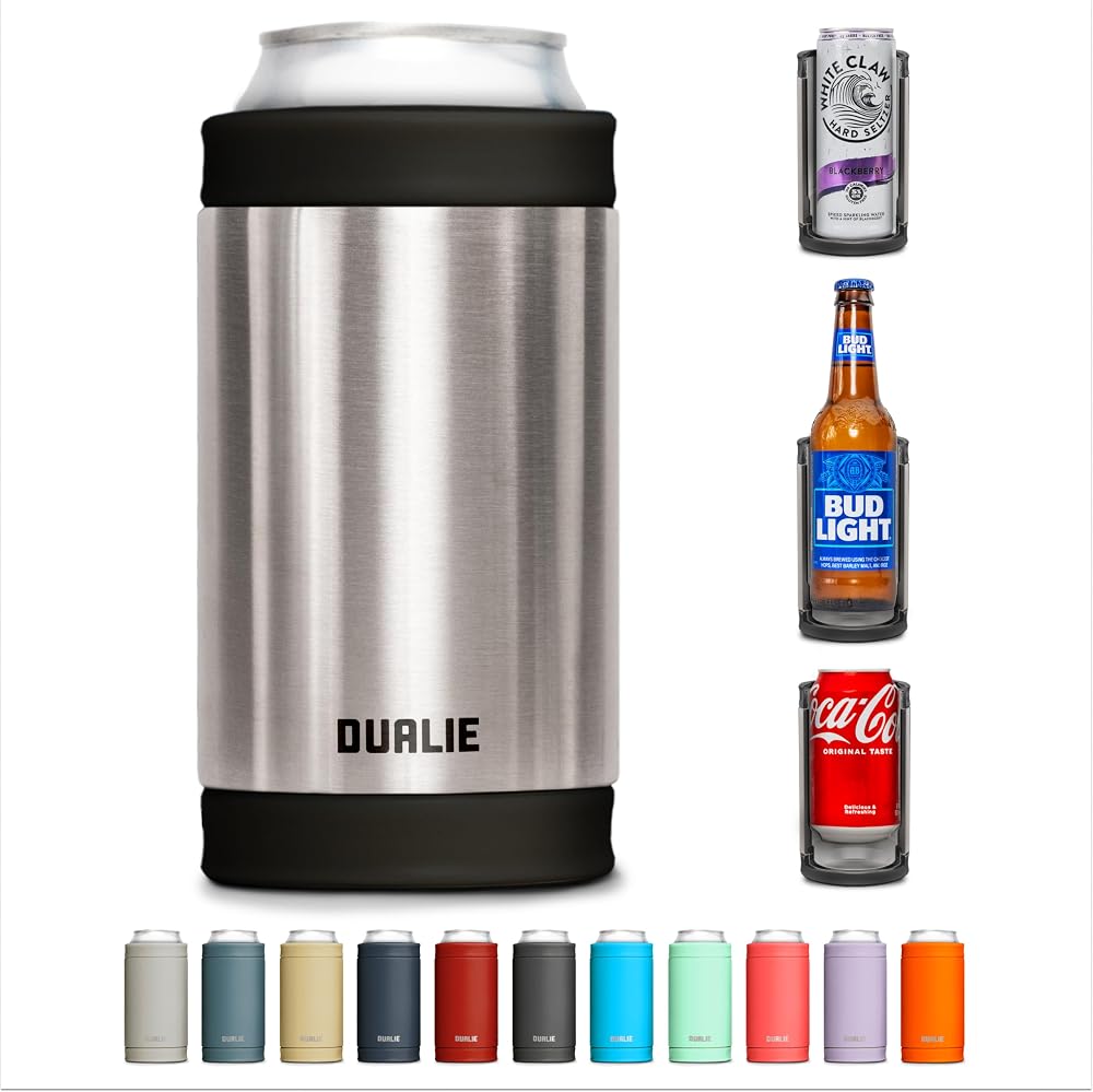 3 in 1 Insulated Can Cooler — Stainless