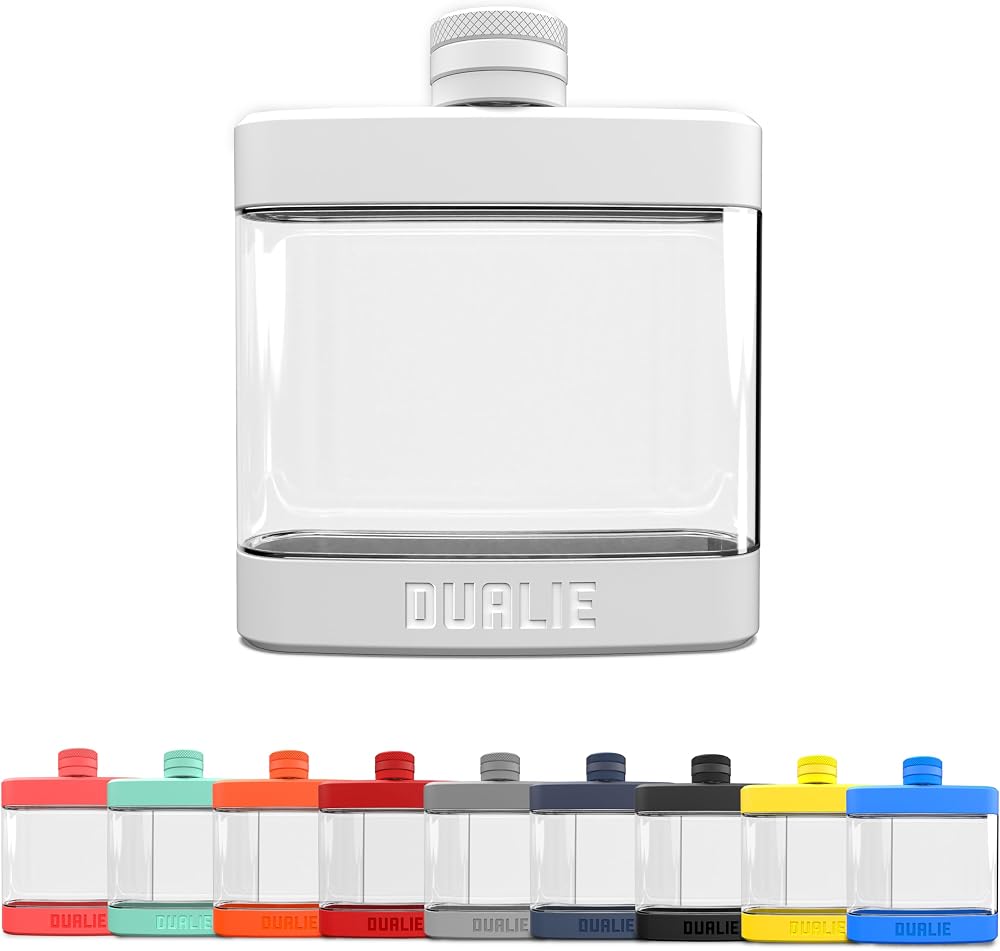 6 oz Hip Flask — White