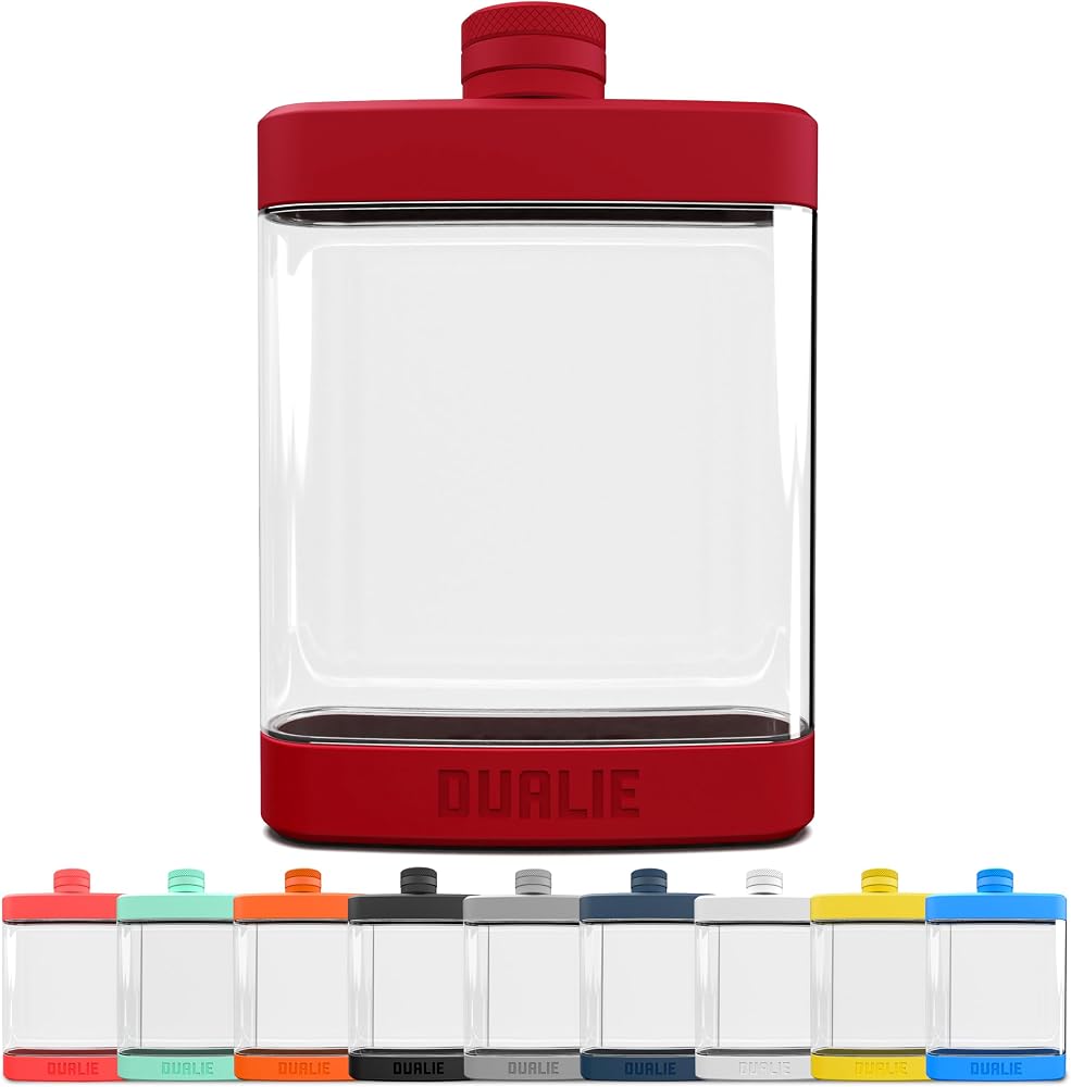 8 oz Hip Flask — Burnt Red
