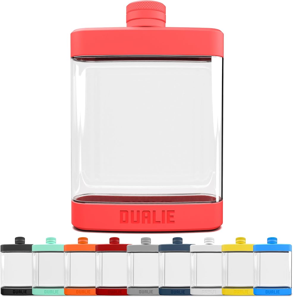 8 oz Hip Flask — Coral