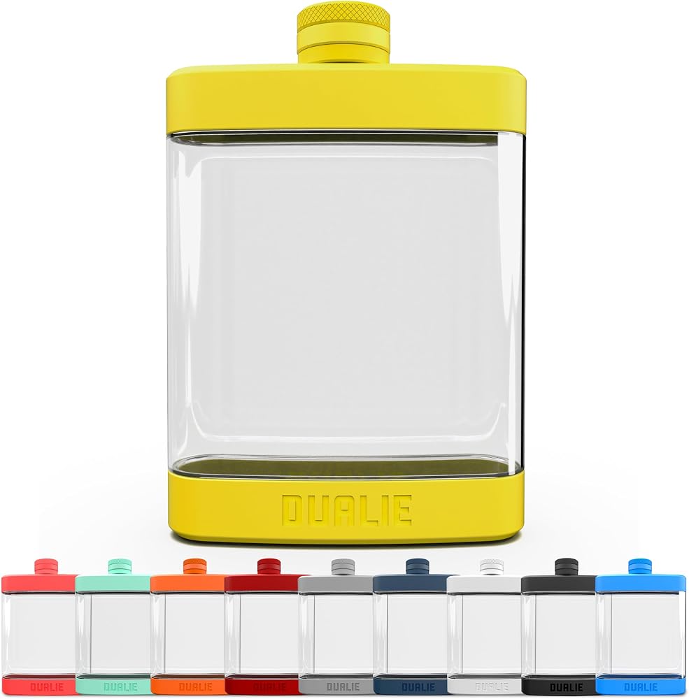 8 oz Hip Flask — Yellow
