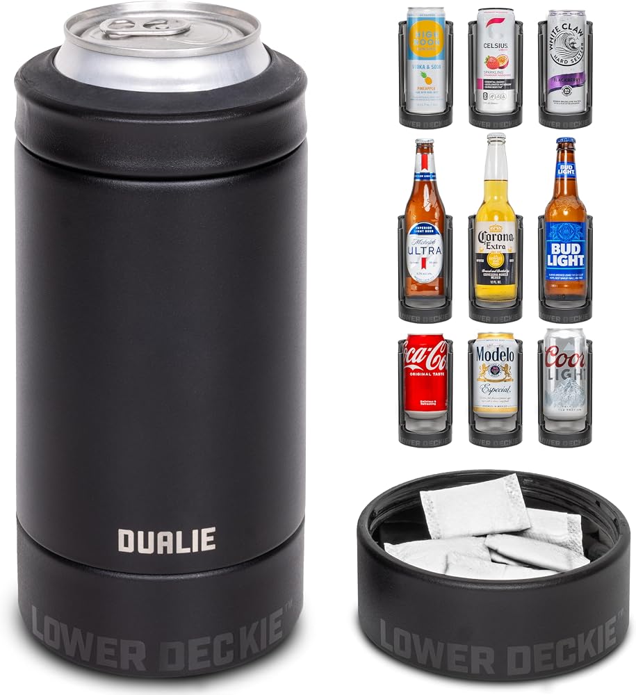 Lower Deckie Can Cooler — Black