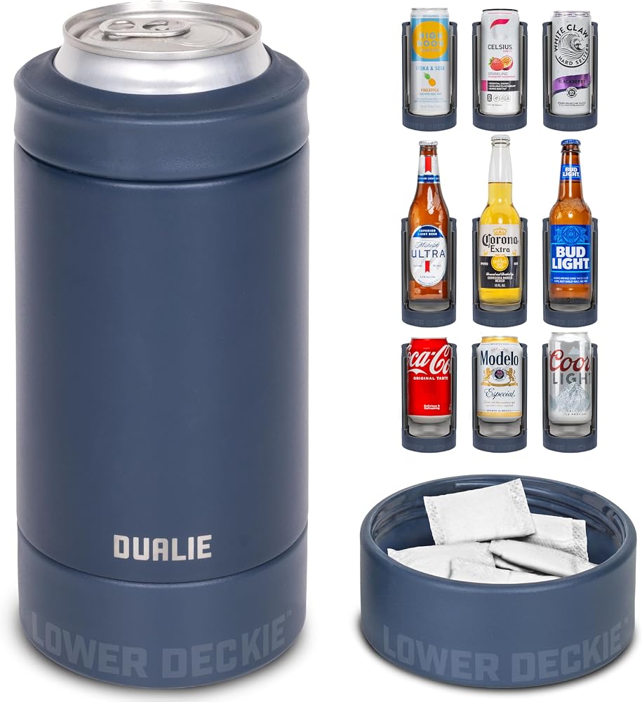 Lower Deckie Can Cooler — Navy